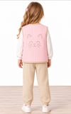 QNK296PL04 LİTTLE KİTTY KAPUTENE  YELEK PEMBE