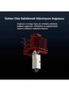 Bambu Lab X1C Uyumlu 0.4mm Yükseltilmiş Sertleştirilmiş Çelik Hotend Seti Termistör seramik Dahil