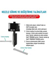 BambuLab P2S/X2D HF Yüksek akışlı High Flow Çıkarılabilir Sertleştirilmiş Çelik Hotend 0,4 mm (Silikon Kılıf Dahil)