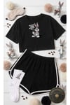 %100 Pamuklu Kadın Pijama Takımı | Çorap Hediyeli!