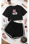 %100 Pamuklu Kadın Pijama Takımı | Çorap Hediyeli!