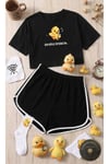 %100 Pamuklu Kadın Pijama Takımı | Çorap Hediyeli!