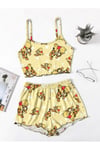 Albedo Favela Trend Askılı Şort Winnie The Pooh Baskılı Basklı Pijama Takımı