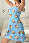 Ardilla Dolce Trend Gecelik Squirrel Poom Baskılı Pijama Takımı