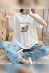 Ardilla Zezeyle Trend T-Shirt Pantolon Squirrel Poom Baskılı Pijama Takımı