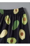 Avakado Şort Pijama Takımı Beyaz