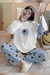 Bahd Astronaut-White Süpersoft Kadın Pijama Takımı 3603