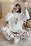 Bahd Hello Kitty Süpersoft Kadın Pijama Takımı 2993