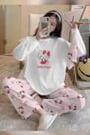 Bahd Kitty Pembe Uzun Pijama Takımı