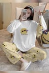 Bahd Summer2 White Süpersoft Kadın Pijama Takımı 3635