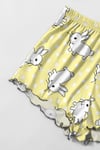 Cozy Favela Trend Askılı Şort Bunny Baskılı Pijama Takımı