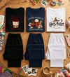 Kadın Harry Potter & Kahve Temalı Pamuksu Dokulu Uzun Kollu Pijama Takımı