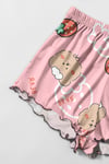 Kiki Favela Trend Askılı Şort Strawberry Bear Baskılı Pijama Takımı