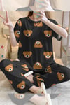Kısa Kollu Pijama Takımı Brown Bear Supersoft Basic Süprem