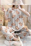 Kısa Kollu Pijama Takımı CuteBearMilla Supersoft Basic Süprem