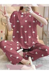 Kısa Kollu Pijama Takımı Hello Beautiful Supersoft Basic Süprem