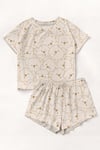 Kısa Kollu Şort Pijama Takımı Allbears4 Supersoft Basic Süprem
