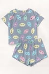 Kısa Kollu Şort Pijama Takımı Bisous4 Supersoft Basic Süprem