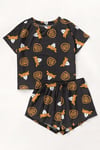 Kısa Kollu Şort Pijama Takımı DaffyDuck Supersoft Basic Süprem