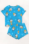 Kısa Kollu Şort Pijama Takımı DonaldDuck Supersoft Basic Süprem