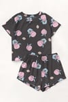 Kısa Kollu Şort Pijama Takımı FanlyPeach Supersoft Basic Süprem