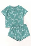 Kısa Kollu Şort Pijama Takımı FindPeace Supersoft Basic Süprem