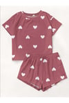 Kısa Kollu Şort Pijama Takımı Hello Beautiful Supersoft Basic Süprem