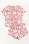 Kısa Kollu Şort Pijama Takımı HelloSpring Supersoft Basic Süprem