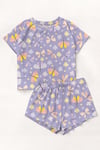 Kısa Kollu Şort Pijama Takımı Kelebek Supersoft Basic Süprem