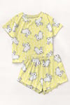 Kısa Kollu Şort Pijama Takımı Rabbit Supersoft Basic Süprem
