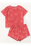 Kısa Kollu Şort Pijama Takımı Tom And Jerry Red Supersoft Basic Süprem