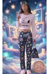 Retro Longsleeve Crop & Pantolon Set Icon Pijama Takımı Snoopy 