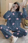 Uzun Kollu Pijama Takımı CatMeow SuperSoft Basic Suprem