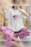 Zezecim Minnie Süpersoft Kısa Kollu Pijama Takımı