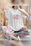 Zezecim Wishes Süpersoft Kısa Kollu Pijama Takımı