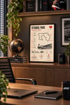 İstanbul Park Grand Prix Formula 1 Pist Haritası Ahşap Tablo – F1 Yarış Pisti Duvar Dekoru