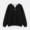 Kontrast Yaka Detaylı Sweatshirt
