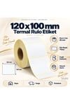 100x120 mm Rulo Ribonsuz Termal Barkod Etiketi 40 mm Masura 400 Sarım