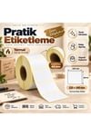 100x120 mm Rulo Ribonsuz Termal Barkod Etiketi 40 mm Masura 400 Sarım
