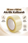 35 mm x 100 m şeffaf akrilik kolibandı 10`lu