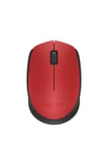 M171 USB Alıcılı Kablosuz Kompakt Mouse, Kırmızı 910-004641
