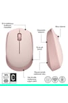 M171 USB Alıcılı Kablosuz Kompakt Mouse, Pembe 910-006865