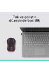 M185 USB Alıcılı Kompakt Kablosuz Mouse, Kırmızı 910-002237
