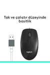 M90 USB Optik Kablolu Mouse, Siyah 910-001793
