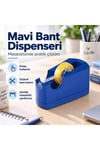 Mavi Masaüstü Bant Dispenseri Bant Kesici Aparat