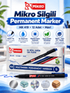 Mavi Silgili Asetat Marker Kalem 12'li Paket