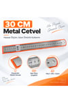 Metal Cetvel 30 cm