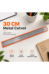 Metal Cetvel 30 cm