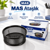 Metal Perfore Siyah Ataşlık Masaüstü Ataş Tutucu
