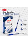 Signature MK-8526 1.0 mm Mavi İmza Kalemi 12'li Paket